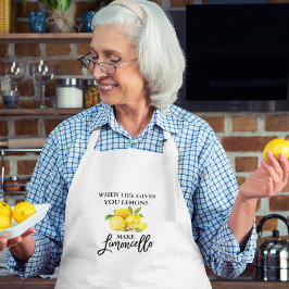 Wasserfarben Lemons Moderne Pinselstriche Limoncel Schürze