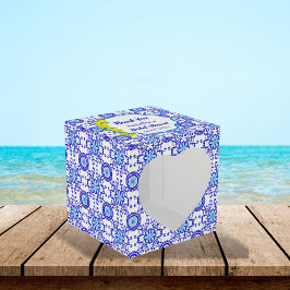 Wasserfarben Lemons Positano Amalfi Tile Bridal Geschenkschachtel