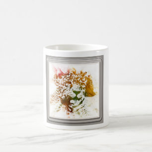 Wasserfarben - Leopard Kaffeetasse
