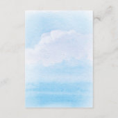 Wasserfarben Leuchtturm Schöne Hochzeitsempfehlung Begleitkarte (Rückseite)