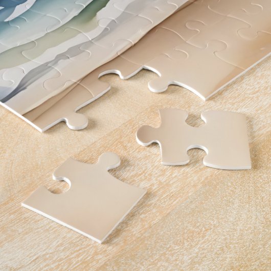 Wasserfarben Leuchtturm und Strand Puzzle (Seite)