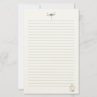 Wasserfarben-Libelle Briefpapier
