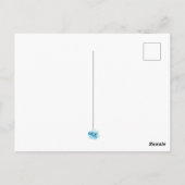 Wasserfarben-Libelle Postkarte (Rückseite)