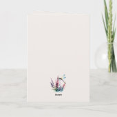 Wasserfarben-Libelle Schöne Ermutigung Karte (Rückseite)