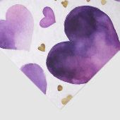 Wasserfarben, Lila und Goldfarben - Kunst Seidenpapier (Detail)