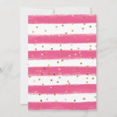 Wasserfarben Lila und rosa Blume Hochzeit Einladung (Rückseite)