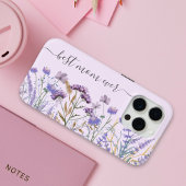 Wasserfarben-Lila Wildblume - Zitat Case-Mate iPhone Hülle