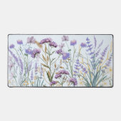 Wasserfarben-Lila Wildblume - Zitat Schreibtischunterlage (Vorderseite)