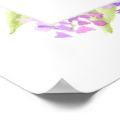 Wasserfarben Lilacs Elegantes Hochzeitsszenario Poster (Ecke)
