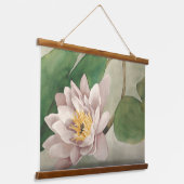 Wasserfarben-Lilie Wandteppich Mit Holzrahmen (Gewinkelt)