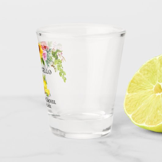 Wasserfarben Limonade Schnapsglas (Rechts)