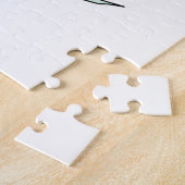 Wasserfarben Linie Blätter Niedliche Moderne Kunst Puzzle (Seite)