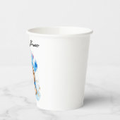 Wasserfarben-Lion-Cub-Babydusche Pappbecher (Links)