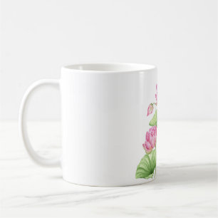 Wasserfarben-Lotos-Ästhetik-Klassikermug Kaffeetasse
