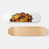Wasserfarben-Löwe-Halbfass Skateboard (Horizontal)