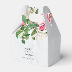 Wasserfarben-Magnolien-Blumen-Hochzeit Geschenkschachtel