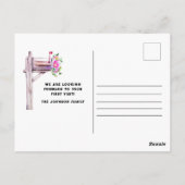 Wasserfarben-Mailbox, die wir übertragen haben Ank Postkarte (Rückseite)