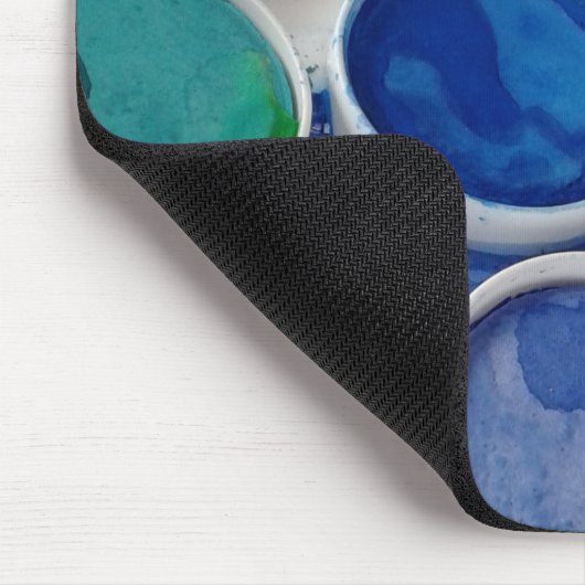 Wasserfarben-Maltepult Mousepad (Ecke)