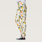 Wasserfarben-Mango-Muster mit grünen Blätter (2) Leggings (Links)