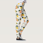 Wasserfarben-Mango-Muster mit grünen Blätter (2) Leggings (Rechts)