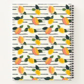Wasserfarben-Mango-Muster mit grünen Blätter (2) Notizblock (Rückseite)