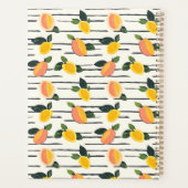 Wasserfarben-Mango-Muster mit grünen Blätter (2) Planer (Rückseite)