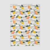 Wasserfarben-Mango-Muster mit grünen Blätter (2) Seidenpapier (Vorderseite)