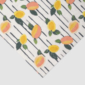 Wasserfarben-Mango-Muster mit grünen Blätter (2) Seidenpapier (Ausschnitt)