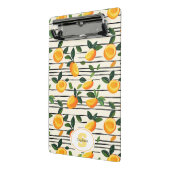 Wasserfarben-Mango-Muster mit grünen Blätter Mini Klemmbrett (Gewinkelt2)
