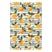 Wasserfarben-Mango-Muster mit grünen Blätter Mini Klemmbrett (Rückseite)