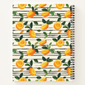 Wasserfarben-Mango-Muster mit grünen Blätter Notizblock (Rückseite)