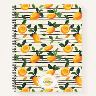Wasserfarben-Mango-Muster mit grünen Blätter Notizblock