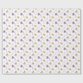 Wasserfarben-Mardi-Gras-Party Geschenkpapier (Flach)