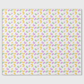 Wasserfarben-Mardi-Gras-Party Geschenkpapier (Flach)