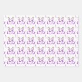 Wasserfarben-Mardi-Gras-Party Geschenkpapier Set (Vorderseite)