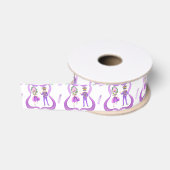 Wasserfarben-Mardi-Gras-Party Ripsband (Spule)