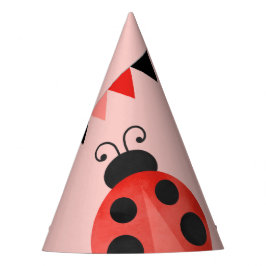 Wasserfarben-Marienkäfer-Geburtstags-Papier-Partyh Partyhütchen