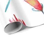 Wasserfarben - Maßgeschneidert Geschenkpapier (Rolleneckpunkt)