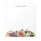 Wasserfarben - Maßgeschneidert Notizblock (Vorderseite)