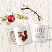 Wasserfarben Maus Hot Chocolate Weihnachten fertig Kaffeetasse