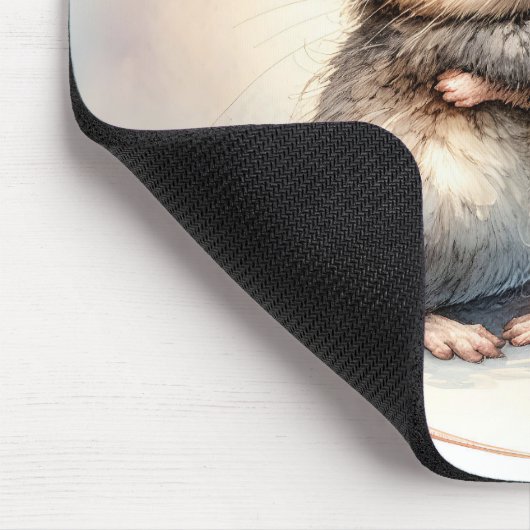 Wasserfarben-Maus-Umarmung Mousepad (Ecke)