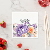 Wasserfarben, Mauve und Peach Papier Napkins Serviette (Beispiel)