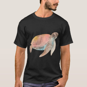 Wasserfarben-Meeresschildkröten-Aufkleber T-Shirt