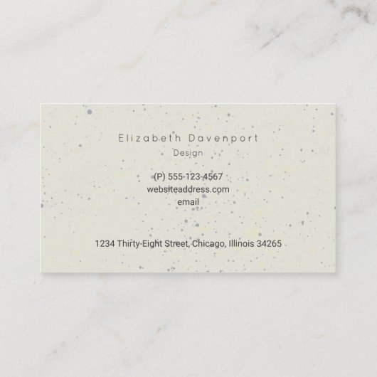 Wasserfarben Meerkat auf Beige Beruflich Visitenkarte (Rückseite)