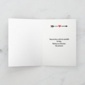 Wasserfarben Meerkat auf Beige Hintergrund Geburts Karte (Innenseite)