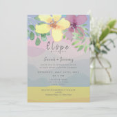 Wasserfarben-Micro-Hochzeit Einladung (Stehend Vorderseite)