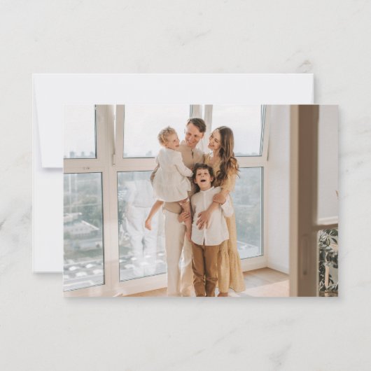 Wasserfarben-Miniaturdusche Dankeskarte (Rückseite)