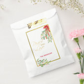 Wasserfarben-Mistletoe & Gold | Personalisierter U Geschenktütchen (Versiegelt)