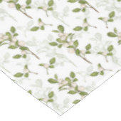 Wasserfarben-Mistletoe Winter-Pflanze Nahtloses Mu Tischdecke (Schrägansicht)