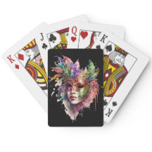 WASSERFARBEN MIT MARDI GRAS MASK